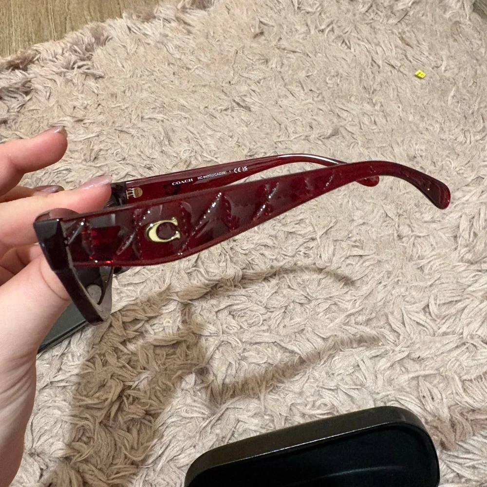 Coach Burgundy Sunglasses - Picture 5 of 7